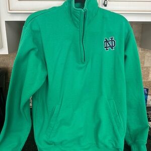 Notre Dame quarter zip sweatshirt